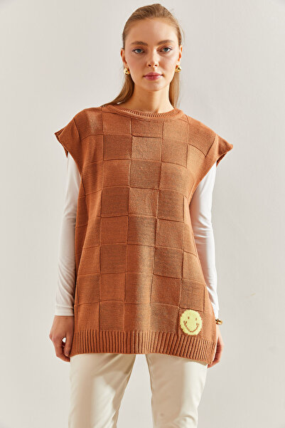 Bianco Lucci Women's Emoji Embroidered Knitwear Sweater