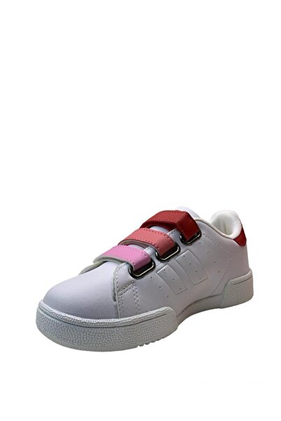 Jump 30110 Orthopedic Girls' White/Pink/Red Sneakers