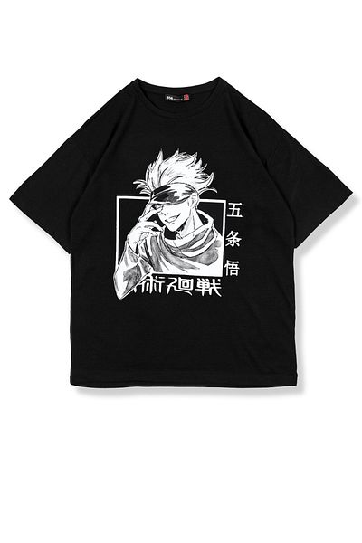 Sekizbiraltı Jujutsu Kaisen Black Unisex Tshirt