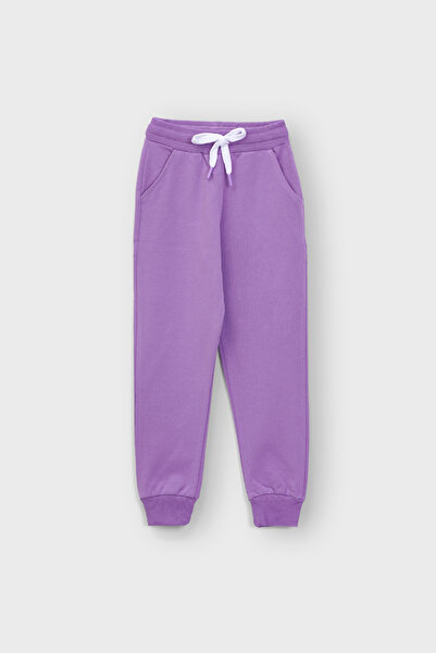 ZUZUNGA Basic Purple Children's Sweatpants 3-8 Years Pocketed