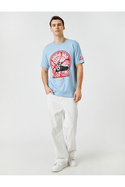 Koton Marvel Oversize T-Shirt Licensed Printed