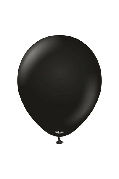 Kalisan Set of 25 Black 5'' (Mini) Latex Balloons