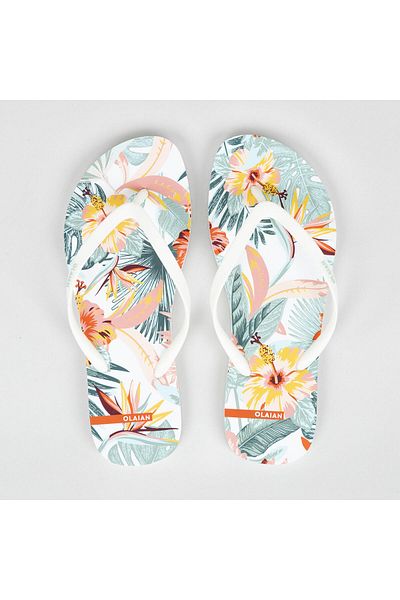 Decathlon Women's 120 Tropical Flip Flops