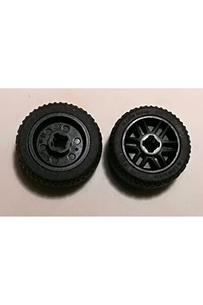 LEGO عجلة تكنيك مخصصة مقاس صغير 21 × 9.9 حافة سوداء 4 قطع سيتم إرسالها