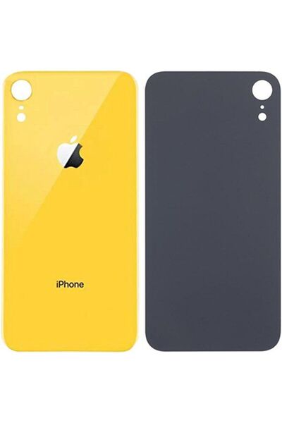 Generic Brand غطاء خلفي أصفر متوافق مع آيفون XR
