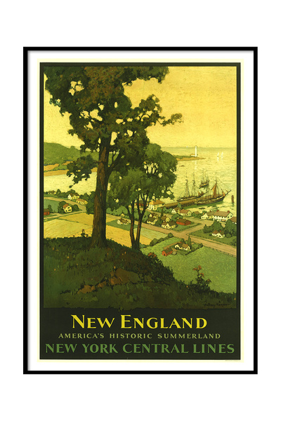 Beril Yamaç Design Studio New England New York Reproducere de poster vintage Artă de poster vintage