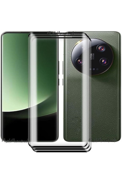 m.tk moveteck Xiaomi Mi 13 Ultra Ekran Koruyucu Cam Tam Kaplar Oval Kavisli Esnek Polymer Pet