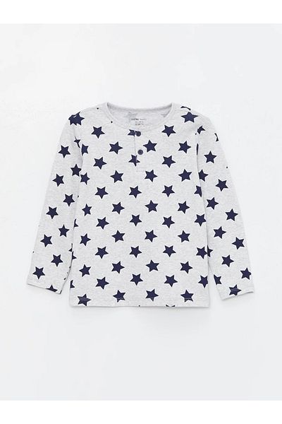 LC Waikiki Lcw Baby Crew Neck Printed Baby Boy Pajama Set