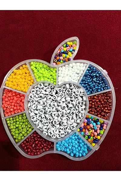 Hobimos Jewelry Making Set Hobby Set in Apple Box and 10 Pieces Box