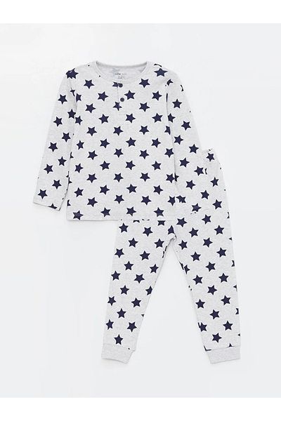 LC Waikiki Lcw Baby Crew Neck Printed Baby Boy Pajama Set