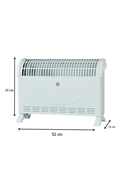 woodhub Elektrikli Isıtıcı Konvektör Isıtıcı Elektrikli Turbo Fanlı Soba Term...