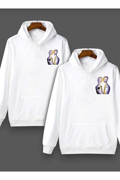 JDM Spirit Wives Soulmates Designed Lover Combination Σετ 2 δώρων για την ημέρα του Αγίου Βαλεντίνου Oversize Hoodie