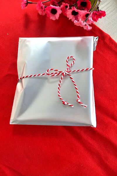 Emtory Home (50 Pieces) 15 x 25 cm Silver Janjan Gift Package - Adhesive