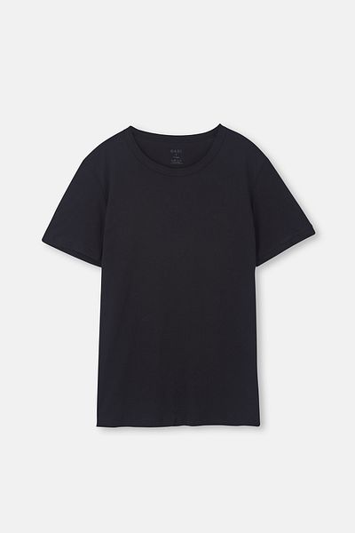 Dagi O Neck Black T-Shirt