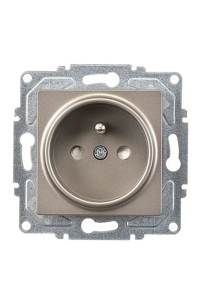 Günsan Eqona Radius Neoline Child Proof Ups Socket, Mocha (MECHANISMAL KEY)
