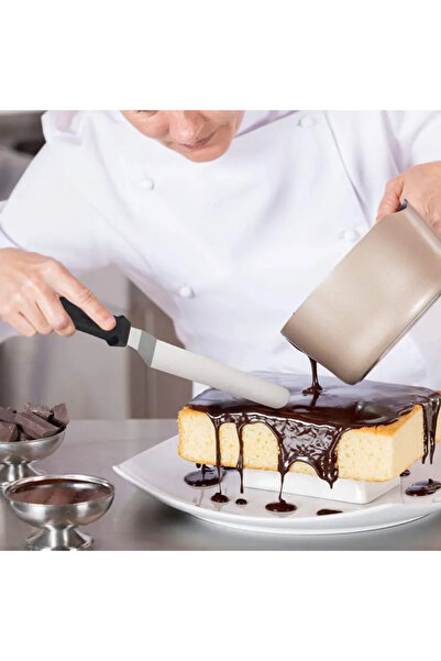 Multiamo Eğik Oval Uçlu Pasta Sıvama Spatulası 20 Cm