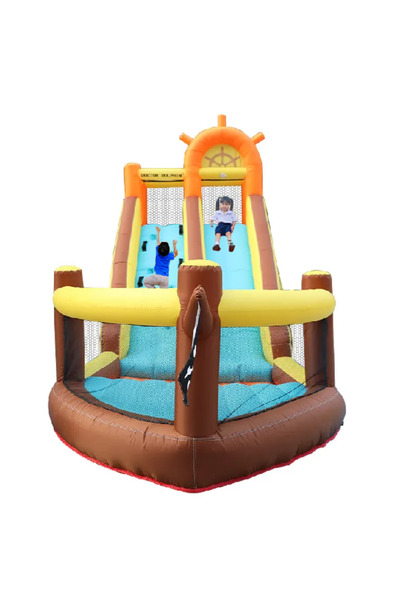 KÜLTÜR ÇOCUK OKUL ÖNCESİ EĞİTİM ARAÇLARI Gemi Temalı Kaydıraklı Şişme Oyun Parkı Şişme Çocuk Oyun Parkı Şişme Su Kaydırağı Aqua Oyun Parkı