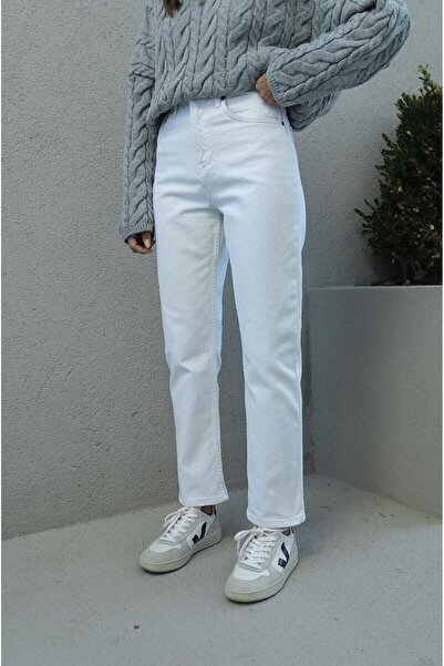 MAKRAS EXCLUSIVE High Waist Premium Mom Jean - No Inner Display 2024