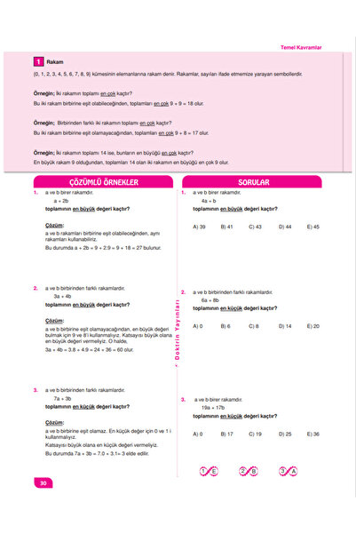Doktrin Yayınları Kpss / Dgs / Ales / Ags Sıfırdan Sonsuza Matematik - 1.cilt