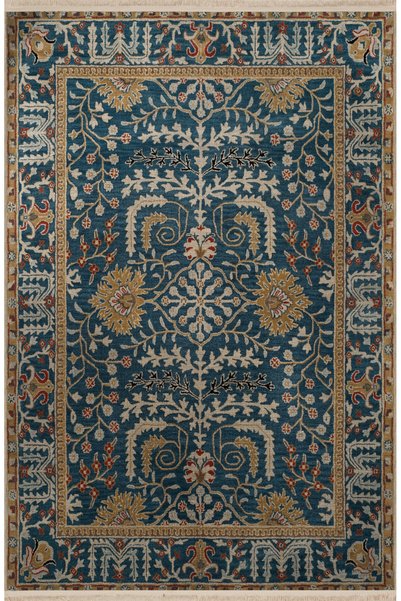 Rugs Modern Halı Διακοσμητικό χαλί vintage με παραδοσιακό μοτίβο λουλουδιών σ...