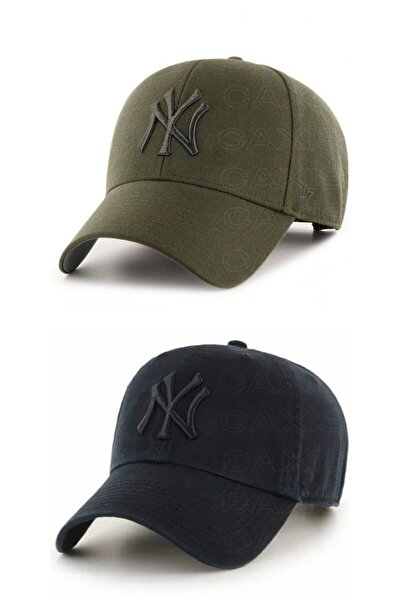 GYES Spor Ny Şapka Unisex 2'li Takım Arkası Cırtlı Ayarlanabilir