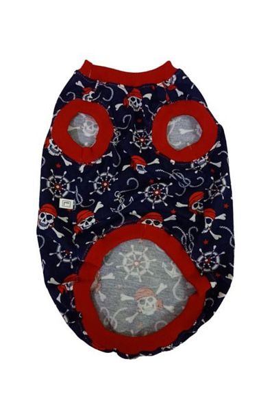 Gobo Skull Patterned Skeleton Sailor Themed Cat Dog Outfit Dress