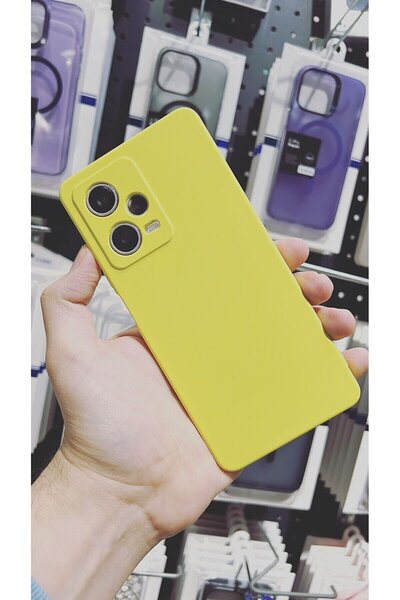 BCNCASE Xiaomi Redmi Note 12 Pro 5g Lansman Kamera Korumalı Içi Kadife Yumuşak Silikon