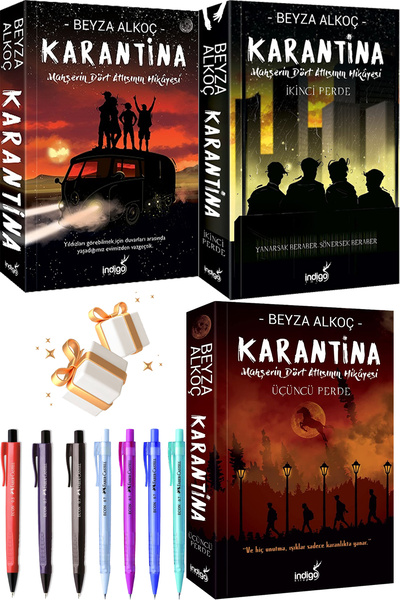 İndigo Kitap İndigo Karantina 1 - Karantina 2 ve Karantina 3 Beyza Alkoç 3lü ...