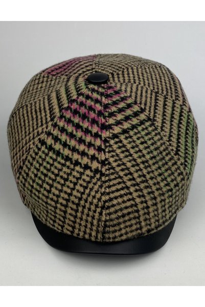 KARNAS ŞAPKA Karnas Leather Detailed Winter Cap
