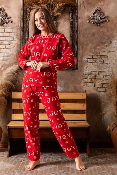 CALİA Women's Fleece Plush Pajama Set New Season