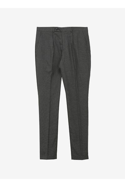 Dufy Normal Waist Normal Leg Regular Fit Navy Blue Men's Trousers Du1234164003