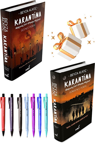 İndigo Kitap İndigo Karantina 3 - Karantina 4 Ciltli Beyza Alkoç 2li Set + Fa...
