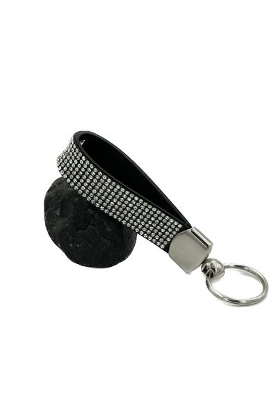 GARDENAUTO Silver Stone Detailed Keychain