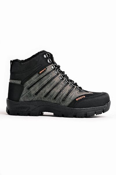 Lal Shoes & Bags Ανδρικές μπότες με δαντέλα Almo με λεπτομέρειες-χακί