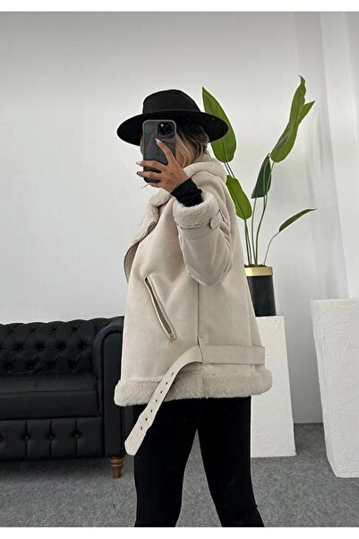 My Blog Dámský semišový motorkářský kabát z hedvábné kožešiny