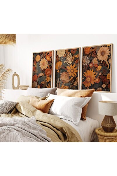 woodhomeworks Ahşap 3'lü Çerçeveli Dekoratif Tablo qmrc