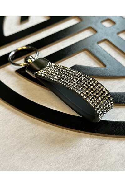 GARDENAUTO Silver Stone Detailed Keychain