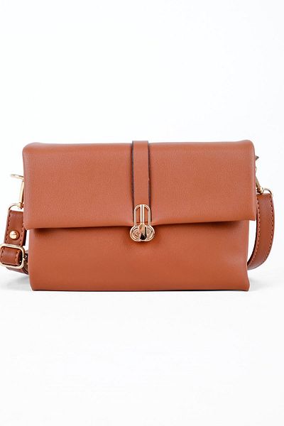 Lal Shoes & Bags Geantă cu model pentru femei (1454) - Maro