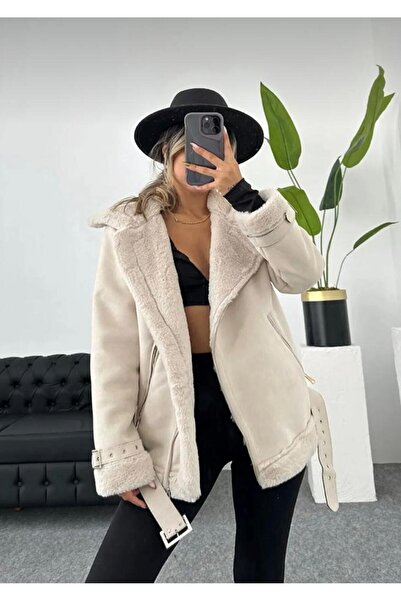 My Blog Dámský semišový motorkářský kabát z hedvábné kožešiny