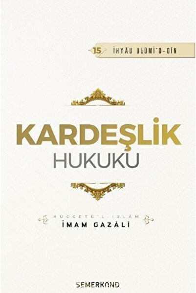 Generic Brand Kardeşlik Hukuku Semerkand Yayınları kitap