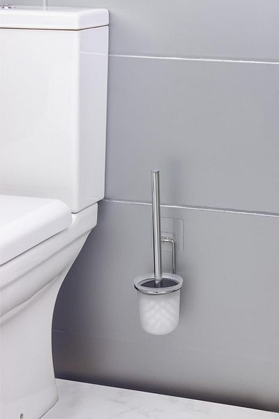 Okyanus Home Βάση βούρτσας Chrome Magic Fix Magic Adhesive WC
