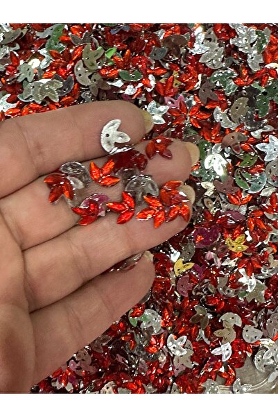 Gönülden Tasarım 1 CM 50 GR FLORI LUMINOSE FRUNZE DE YAAPRA Mărgele perforate...