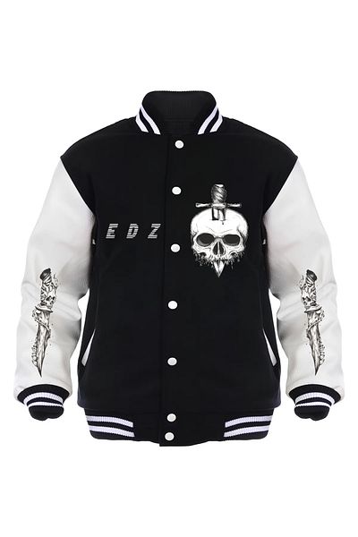 Edizen DeadSkull 2024 Oversize Premium College Jacket 100% βαμβάκι