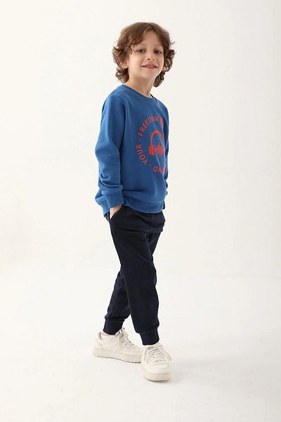 ROLY POLY THREE THREAD COTTON BICYCLE COLLAR BOY'S LONG SLEEVE Tracksuit Suit 3209