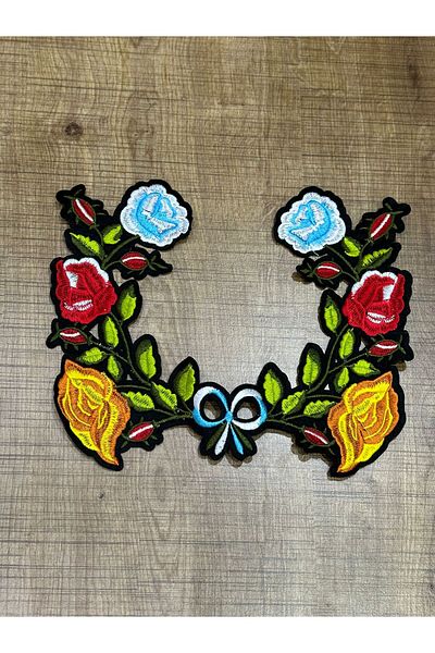 Gönülden Tasarım 22X20 CM FERĂȘIȚĂ BORDURIȚĂ FĂCĂȚĂ GOLĂ DE FLORE GOLĂ DE ÎMbrăcăminte GOLĂ DE ROCHIE APPLICAT