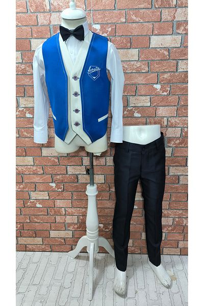 HAYTA Children's Vest Set with Shirt Bahama Sax Navy Blue