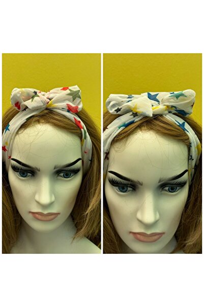 Gönülden Tasarım 2 BUC. CUREA DE PĂR REVERSIBILĂ DE CULORI CU STELE