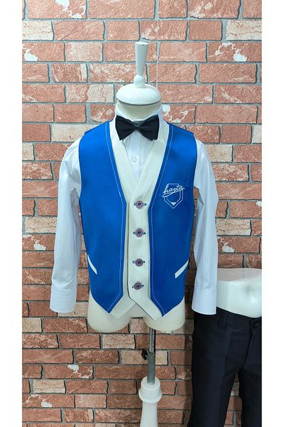 HAYTA Children's Vest Set with Shirt Bahama Sax Navy Blue