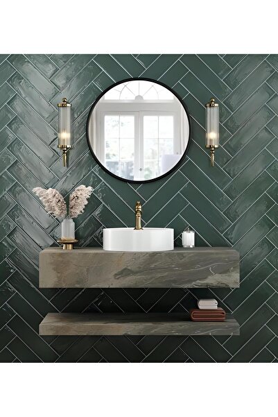 KALE RP-9814 Moonlight Yeşil Parlak Rölyefli Duvar Seramiği 10x40