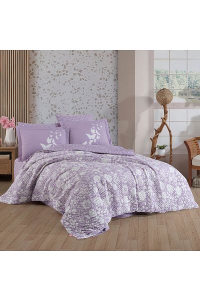 Hobby Hira Lilac - Double Poplin Duvet Cover Set